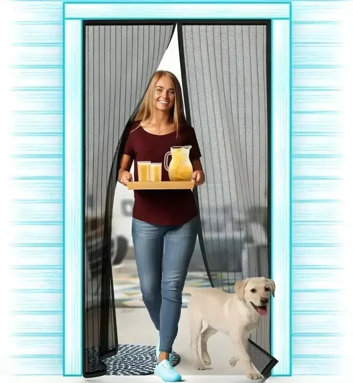 Magnetic Screen Door - Mosquito Curtain for All Door Types & Sizes - Dreamzhub