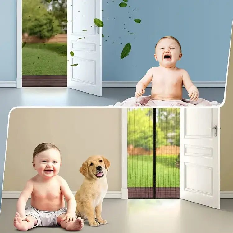 Magnetic Screen Door - Mosquito Curtain for All Door Types & Sizes - Dreamzhub