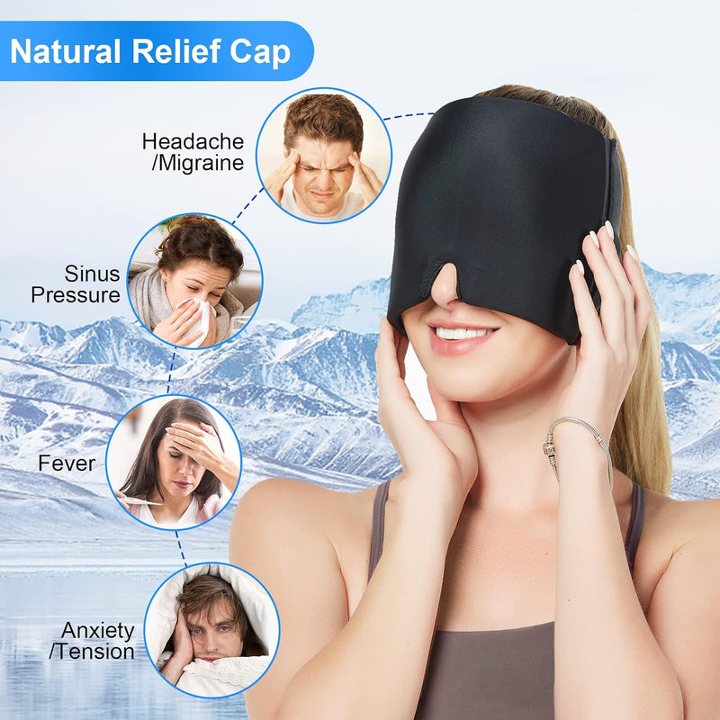 Reusable Migraine Headache Relief Ice Hat Flexible Gel Cap
