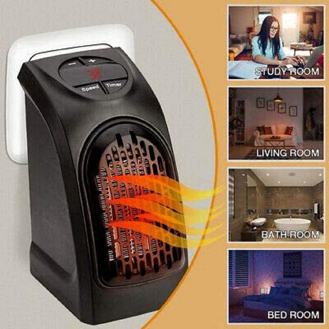 Mini Electric Portable Room Heater – Compact, Efficient, and Stylish H