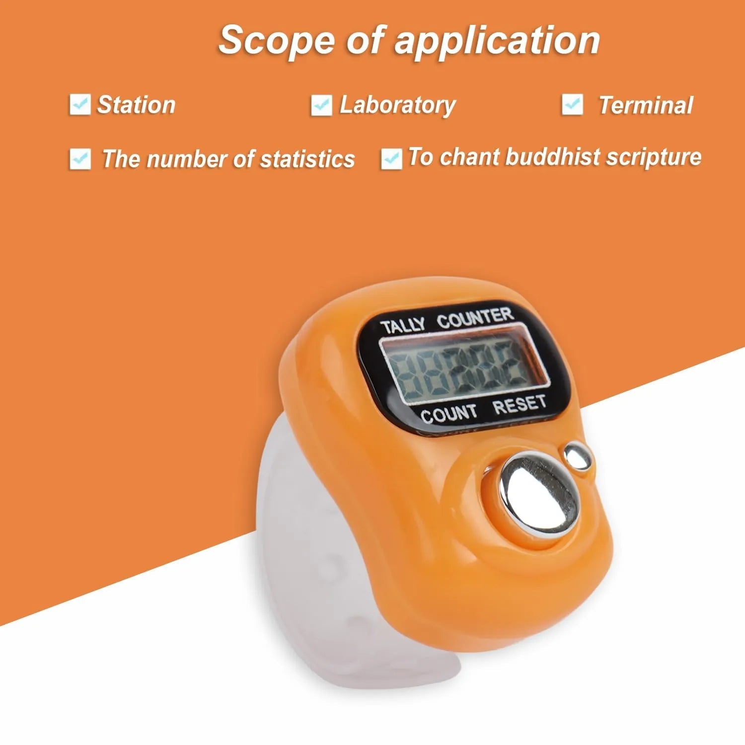 Mini Finger Ring Japa Counter | Digital Tally Counter for Meditation, Prayer & Chanting - Dreamzhub