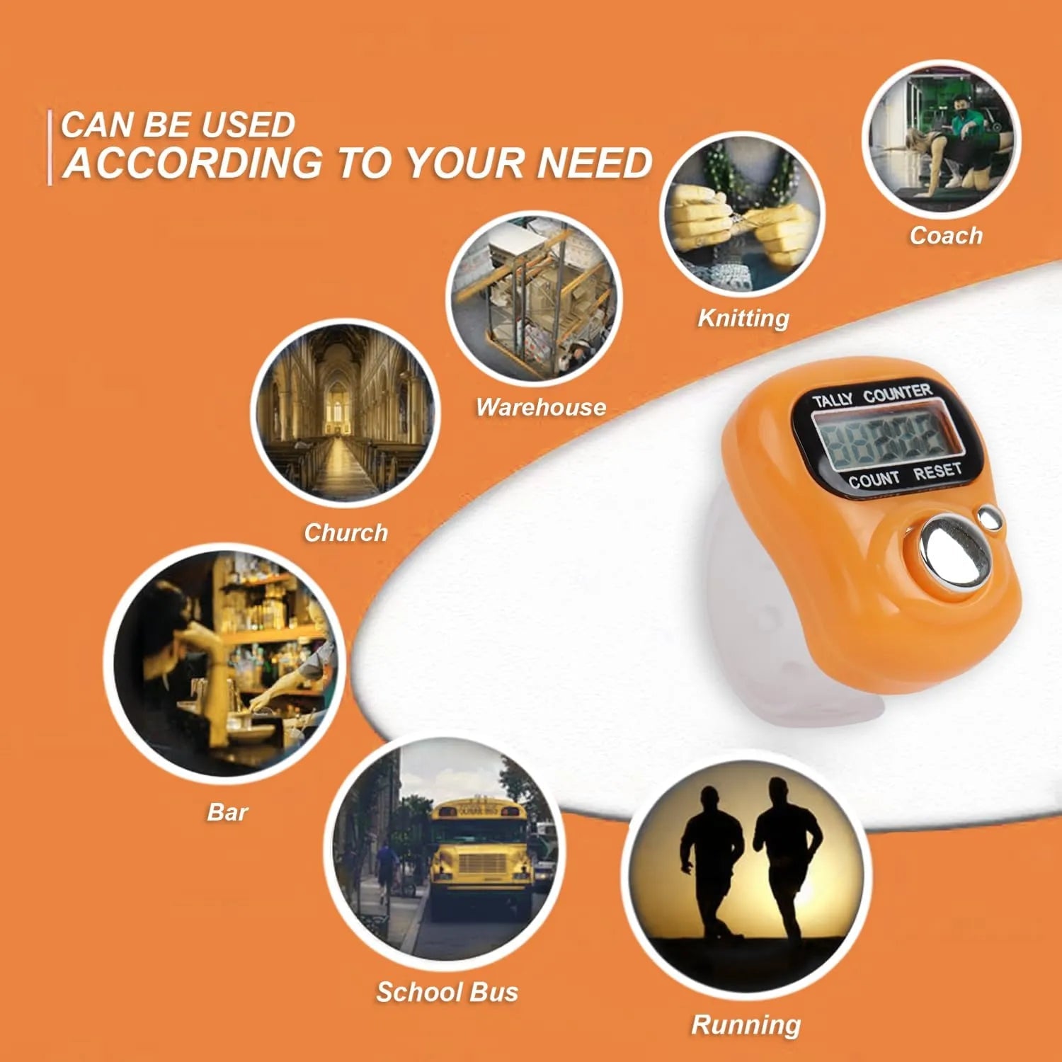 Mini Finger Ring Japa Counter | Digital Tally Counter for Meditation, Prayer & Chanting - Dreamzhub