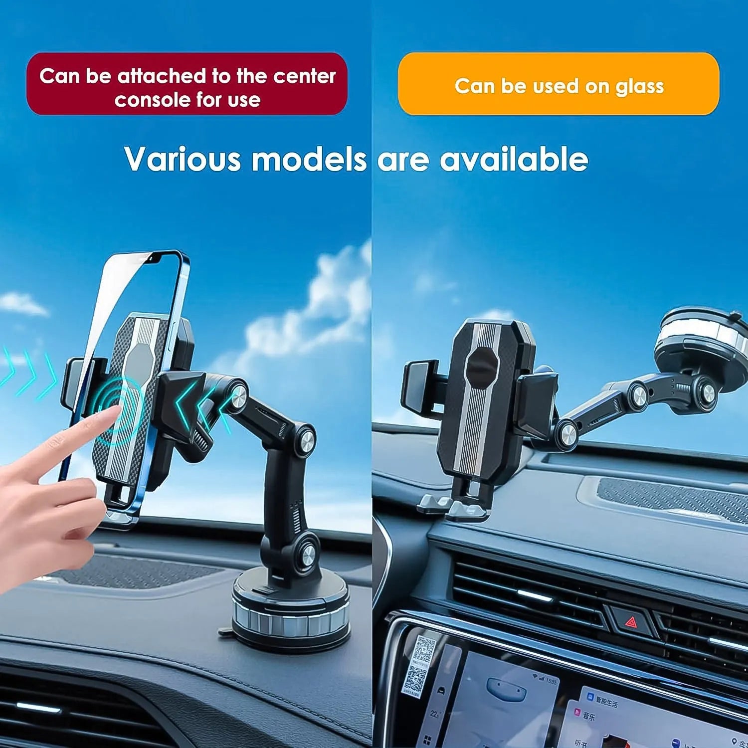 360° Rotation Car Phone Holder Mount – Drive with Confidence & Convenience