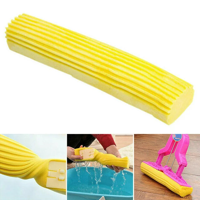 Water Absorption Double Roller Cleaning Sponge Mop