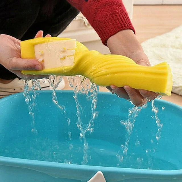 Water Absorption Double Roller Cleaning Sponge Mop