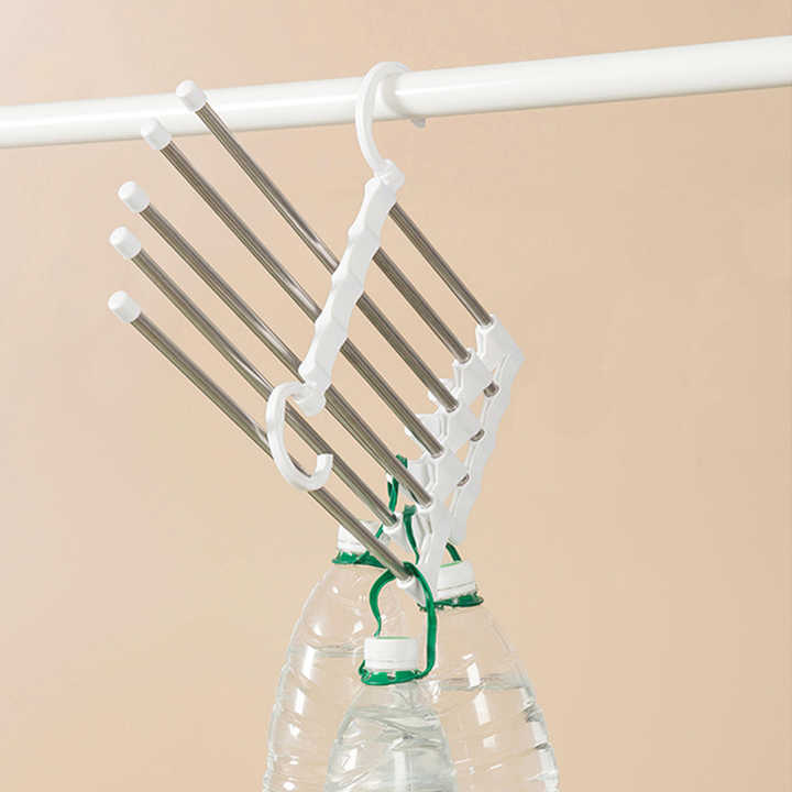 Non - Slip 5 - Layered Pants Rack Hanger – Multi - Functional Space - Saving Closet Organizer for Pants, Trousers, Scarves & More - Dreamzhub