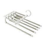 Non - Slip 5 - Layered Pants Rack Hanger – Multi - Functional Space - Saving Closet Organizer for Pants, Trousers, Scarves & More - Dreamzhub