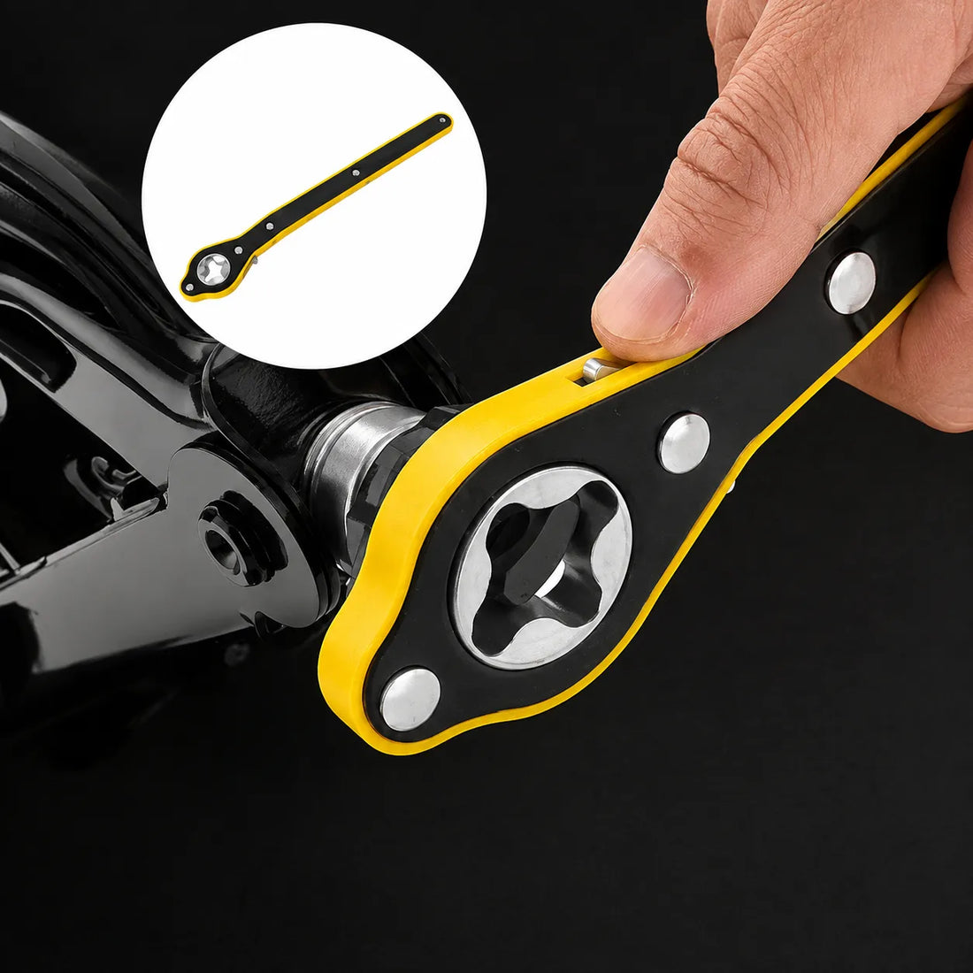 Car Jack Lifting Tool With Puncture Kit