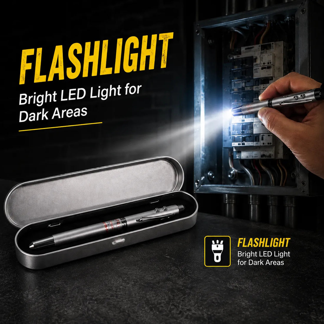 5-in-1 Multi-Function Antenna Pen with LED Light