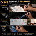 5-in-1 Multi-Function Antenna Pen with LED Light