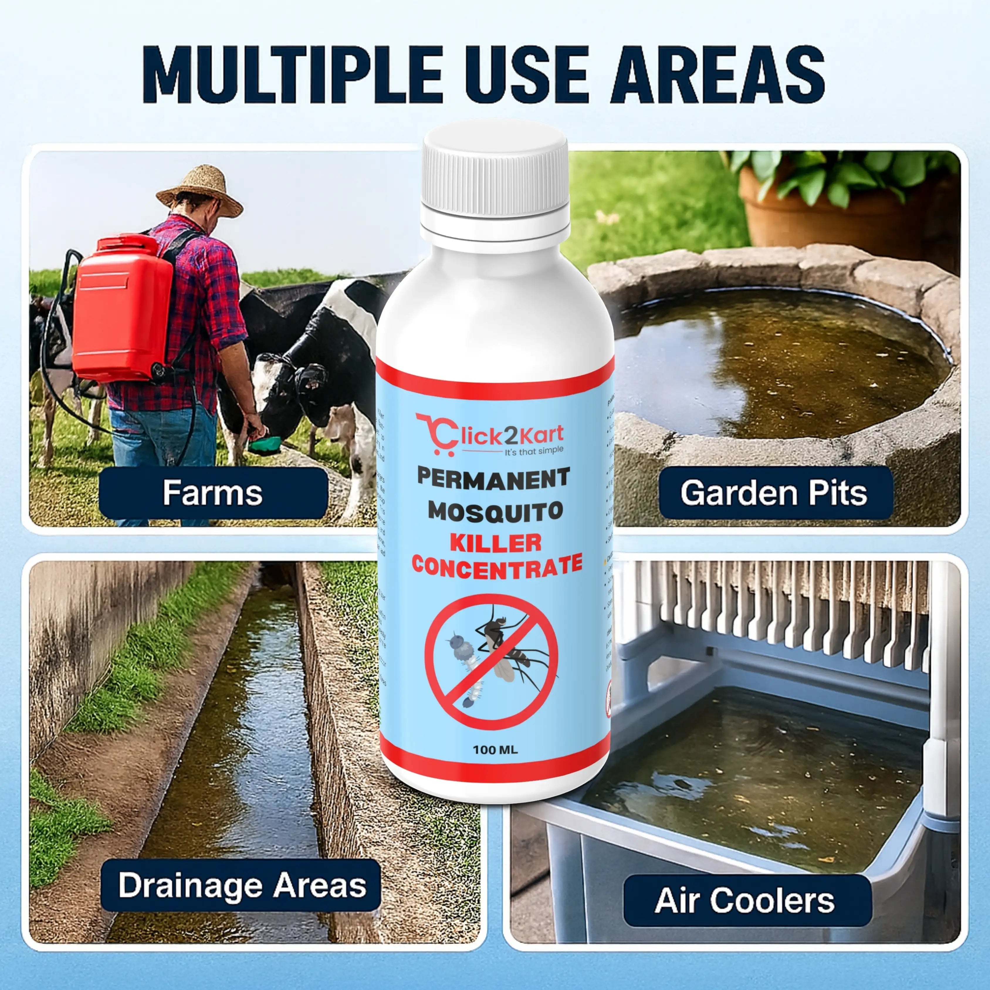 Permanent Mosquito Killer Concentrate | Fast - Acting Larvae & Mosquito Eliminator | Long - Term Home Protection - Dreamzhub