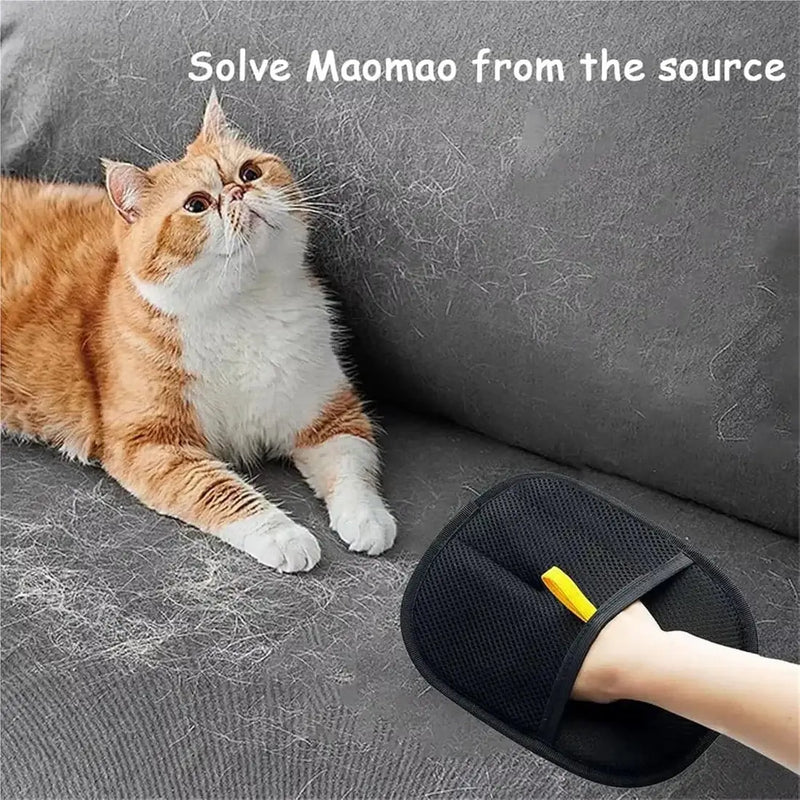 Pet Hair Remover Glove – Gentle Grooming & Shedding Glove for Dogs & Cats - Dreamzhub