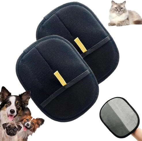 Pet Hair Remover Glove – Gentle Grooming Shedding Glove for Dogs C