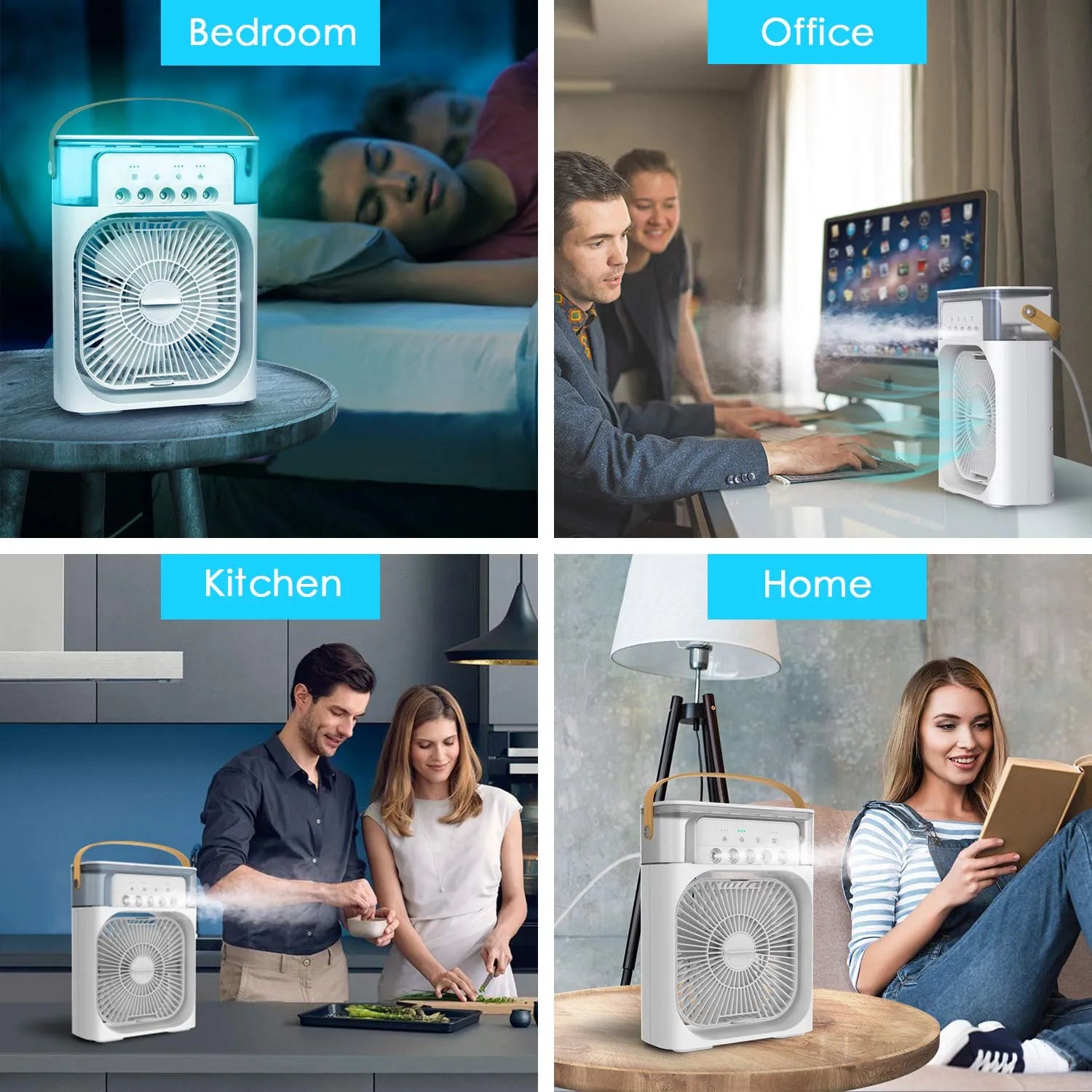Portable 3 - in - 1 Air Conditioner Fan & Cooler – Instant Cooling for Home & Office - Dreamzhub