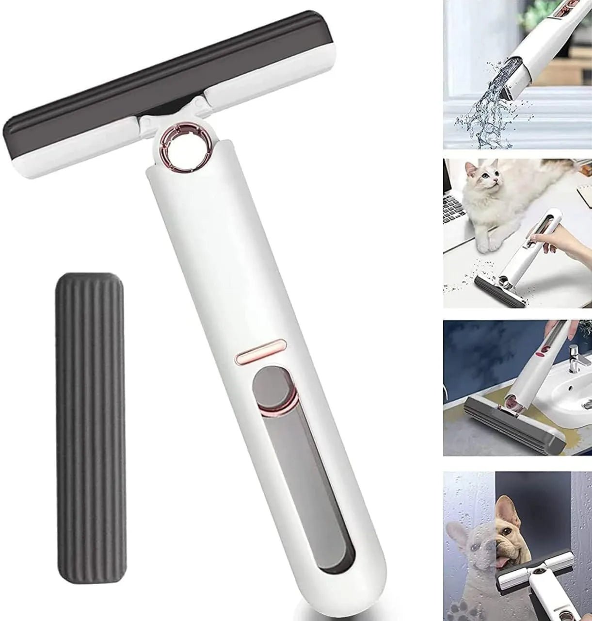 Portable Mini Mop – Multipurpose Cleaning Tool for Kitchen, Bathroom, Car & Home (Wet & Dry Use) - Dreamzhub