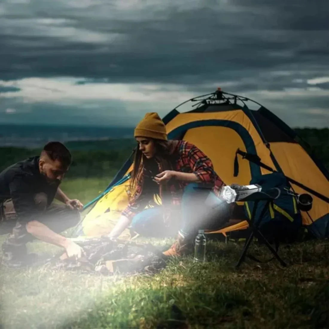 Portable Rechargeable Torch with Powerbank - Dreamzhub