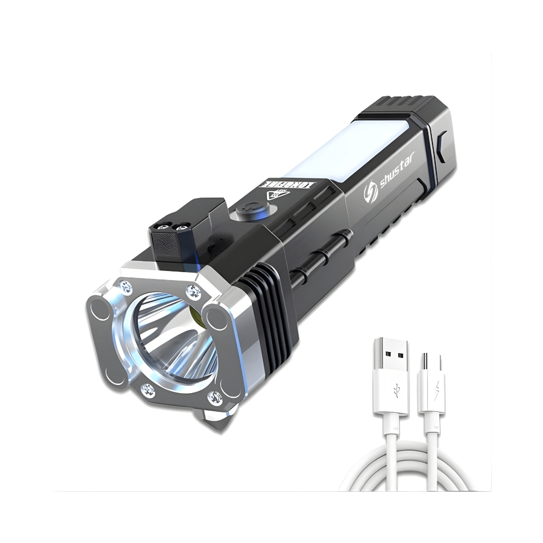 Portable Rechargeable Torch with Powerbank - Dreamzhub
