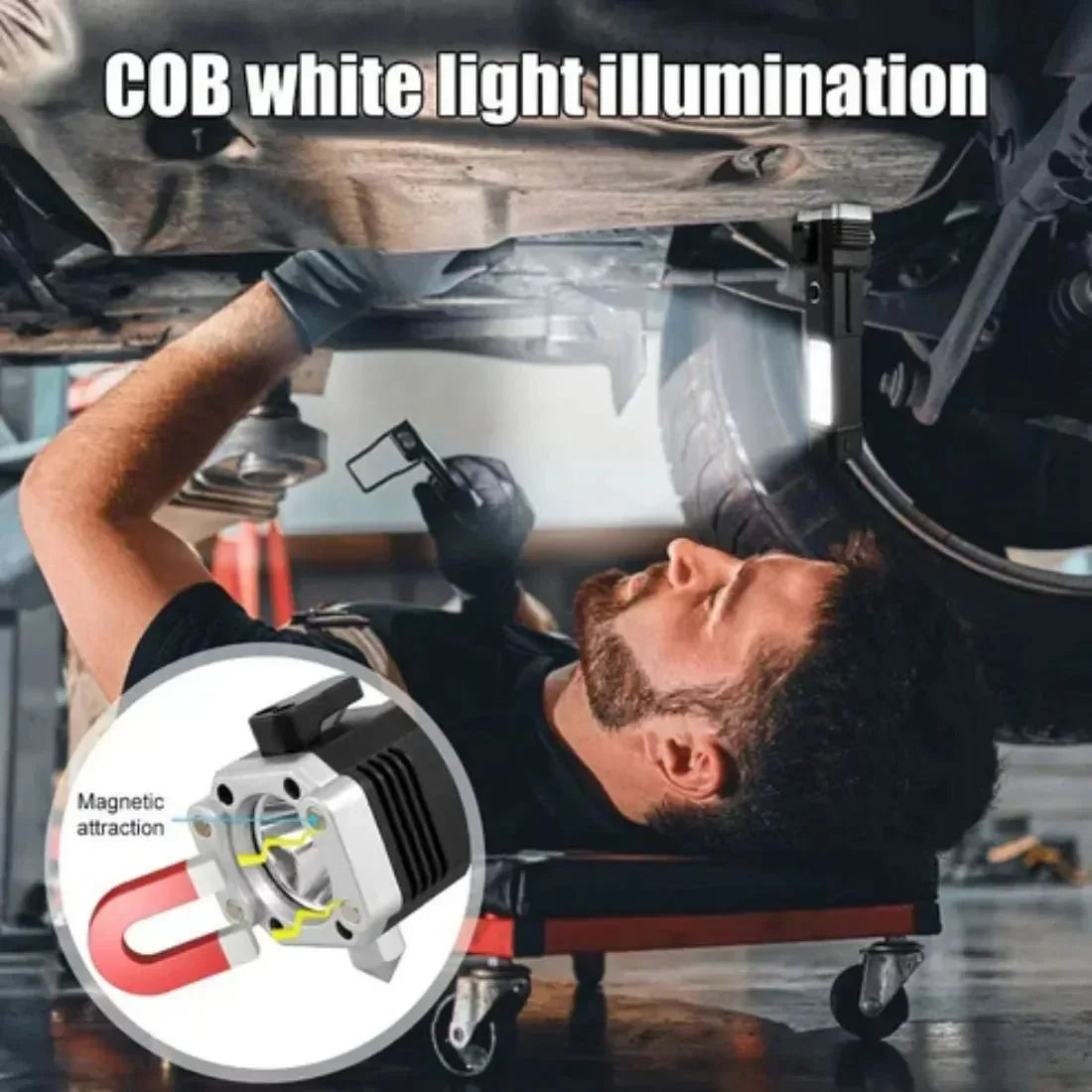 Portable Rechargeable Torch with Powerbank - Dreamzhub