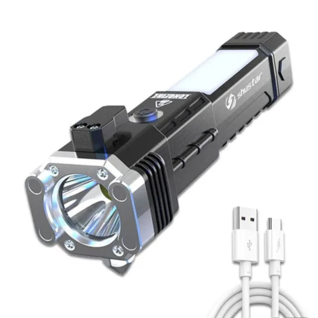 Portable Rechargeable Torch with Powerbank - Dreamzhub