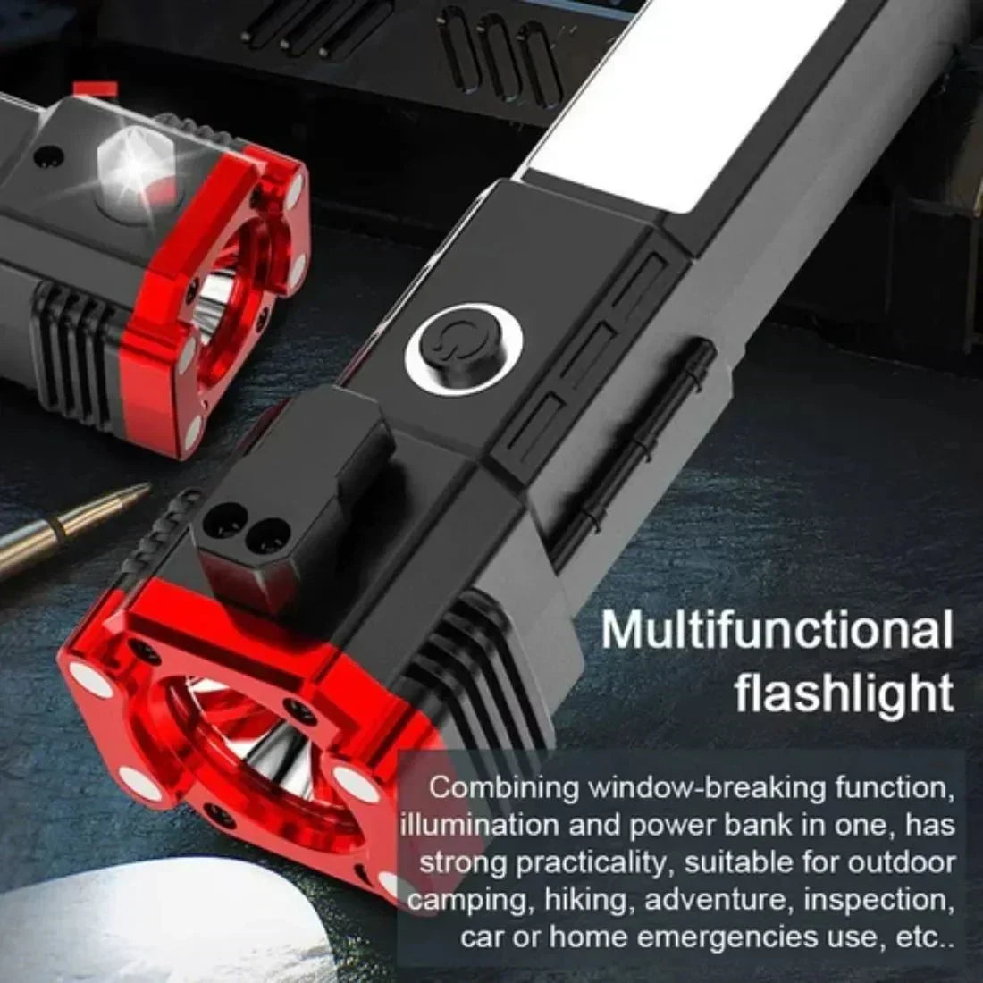 Portable Rechargeable Torch with Powerbank - Dreamzhub