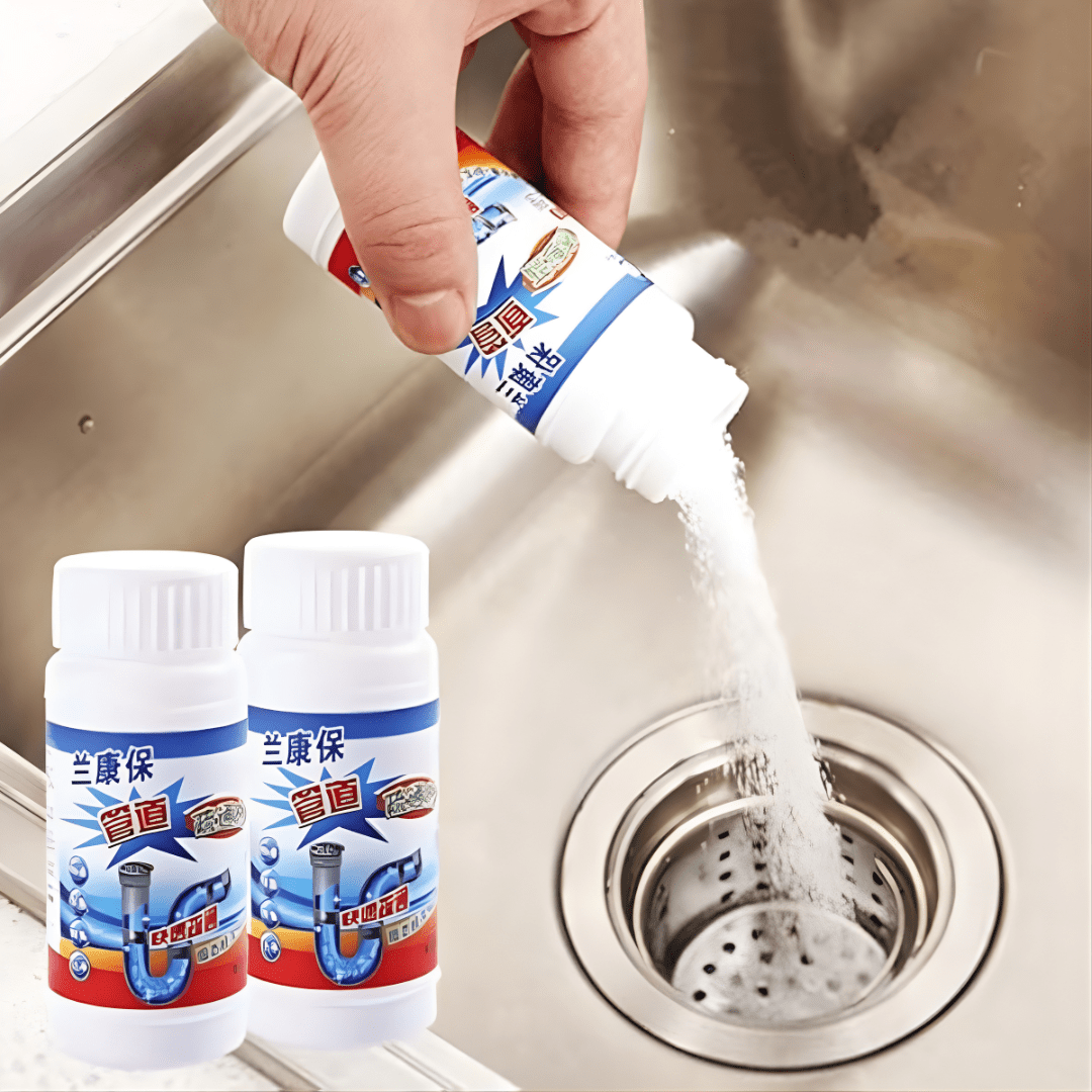 Powerful Drainage, Sinks & Pipes Blockage Removal Powder - Dreamzhub
