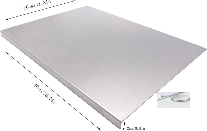 Premium Stainless Steel Chopping Board – Ultra - Durable, Hygienic & Rust - Resistant Cutting Board for Kitchen - Dreamzhub