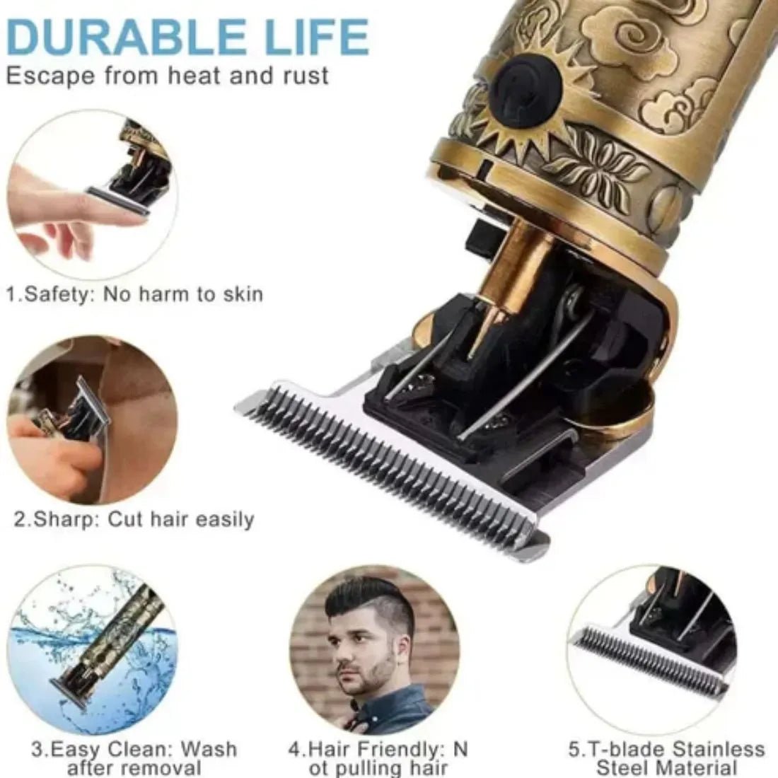 Professional 6 In 1 Hair Trimmer - Dreamzhub