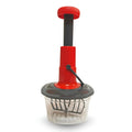 Push Chopper Manual Hand Press Chopper with 3 Sharp Blades – Quick & Effortless Vegetable & Fruit Cutter - Dreamzhub