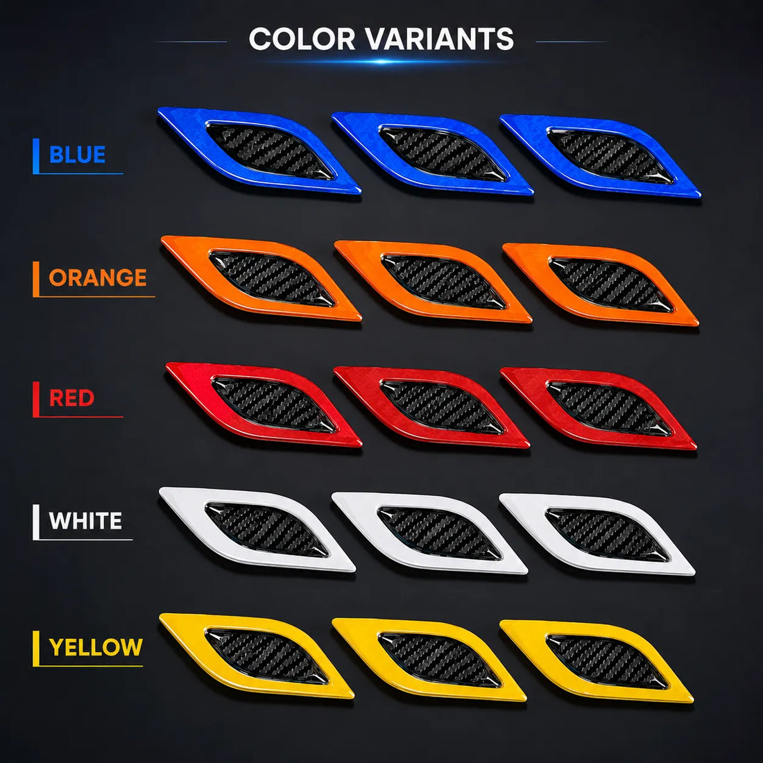 Car Side Sporty Reflectors (2 leafs )
