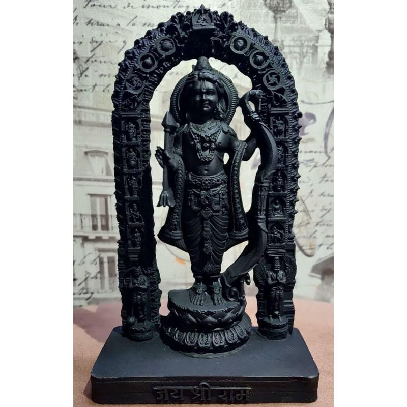 Lord Shri Ram Decorative Idol | Premium Black Finish Home & Office Murti