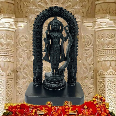 Lord Shri Ram Decorative Idol | Premium Black Finish Home & Office Murti