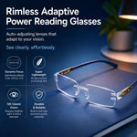 Rimless Adaptive Power Reading Glasses
