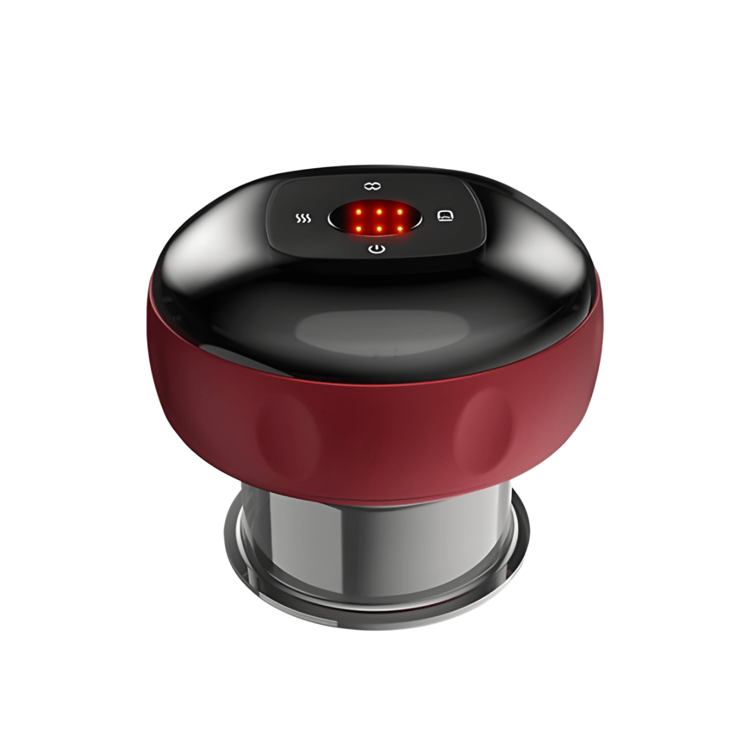 Rechargeable Cupping Therapy Massager with Heat and Suction for Pain Relief and Muscle Relaxation - Dreamzhub
