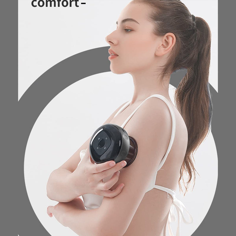Rechargeable Cupping Therapy Massager with Heat and Suction for Pain Relief and Muscle Relaxation - Dreamzhub