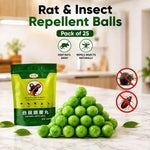Multi-Purpose Rat & Insect Repellent Balls – Pack of 25