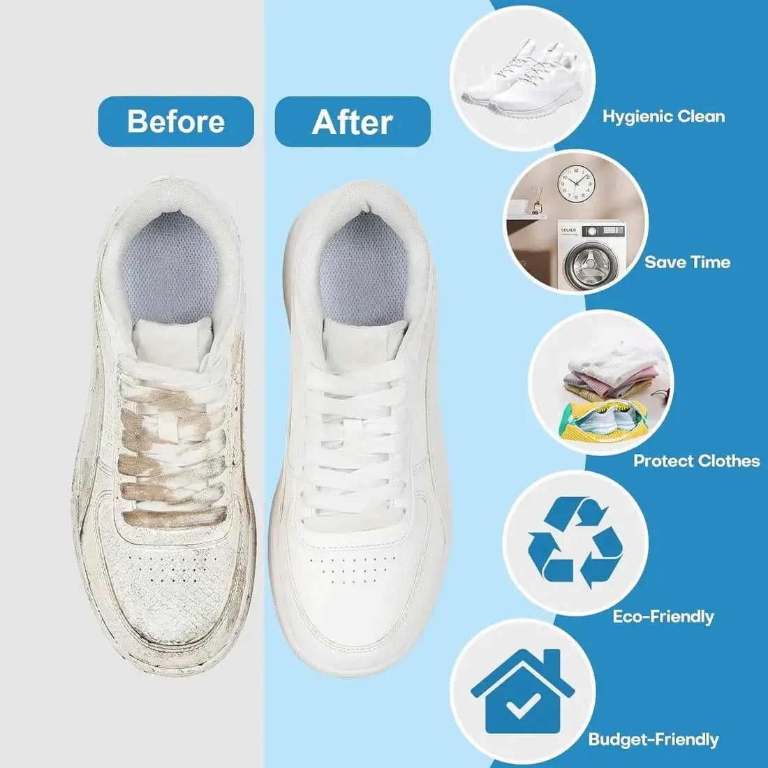 Shoe Washing Machine Bag – Durable Zip Laundry Bag for Cleaning Sneakers, Trainers & Footwear - Dreamzhub