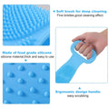 Silicone Bath Body Brush with Long Handle | Exfoliating Back Scrubber for Shower | Deep Cleansing & Massage Brush - Dreamzhub