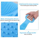 Silicone Bath Body Brush with Long Handle | Exfoliating Back Scrubber for Shower | Deep Cleansing & Massage Brush - Dreamzhub