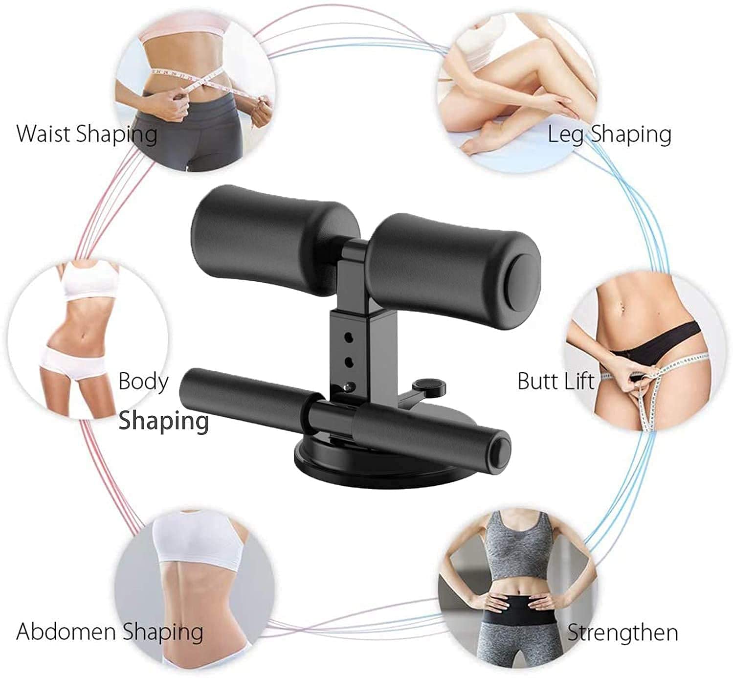 Sit - Up Bar with Adjustable Height | Portable Core Workout Tool for Abs and Fitness - Dreamzhub