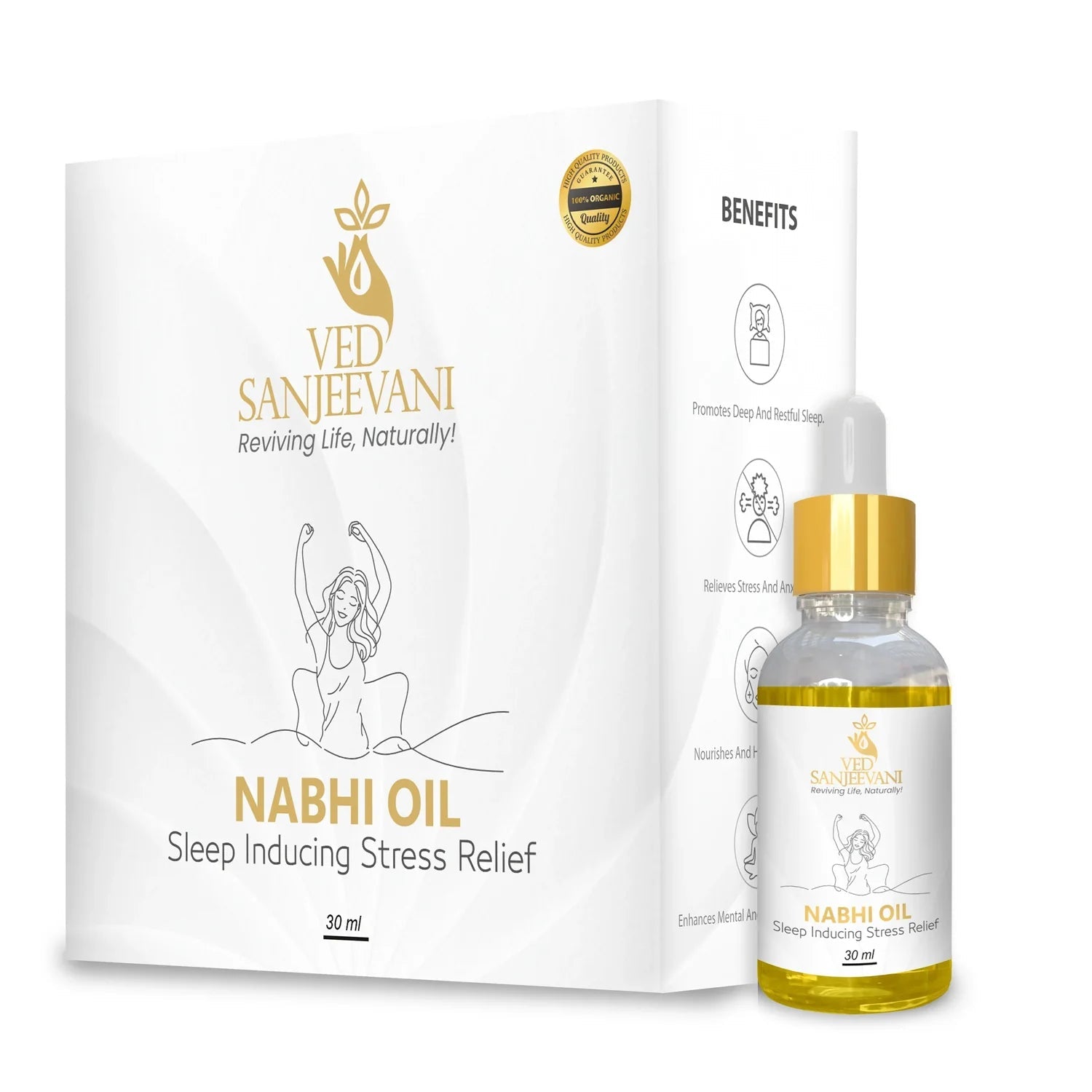 Sleep Inducing Stress Relief Nabhi Oil - Dreamzhub