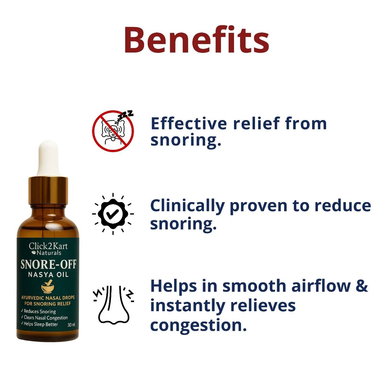 Snoring Drops 30ml – Natural Relief for Peaceful Sleep - Dreamzhub