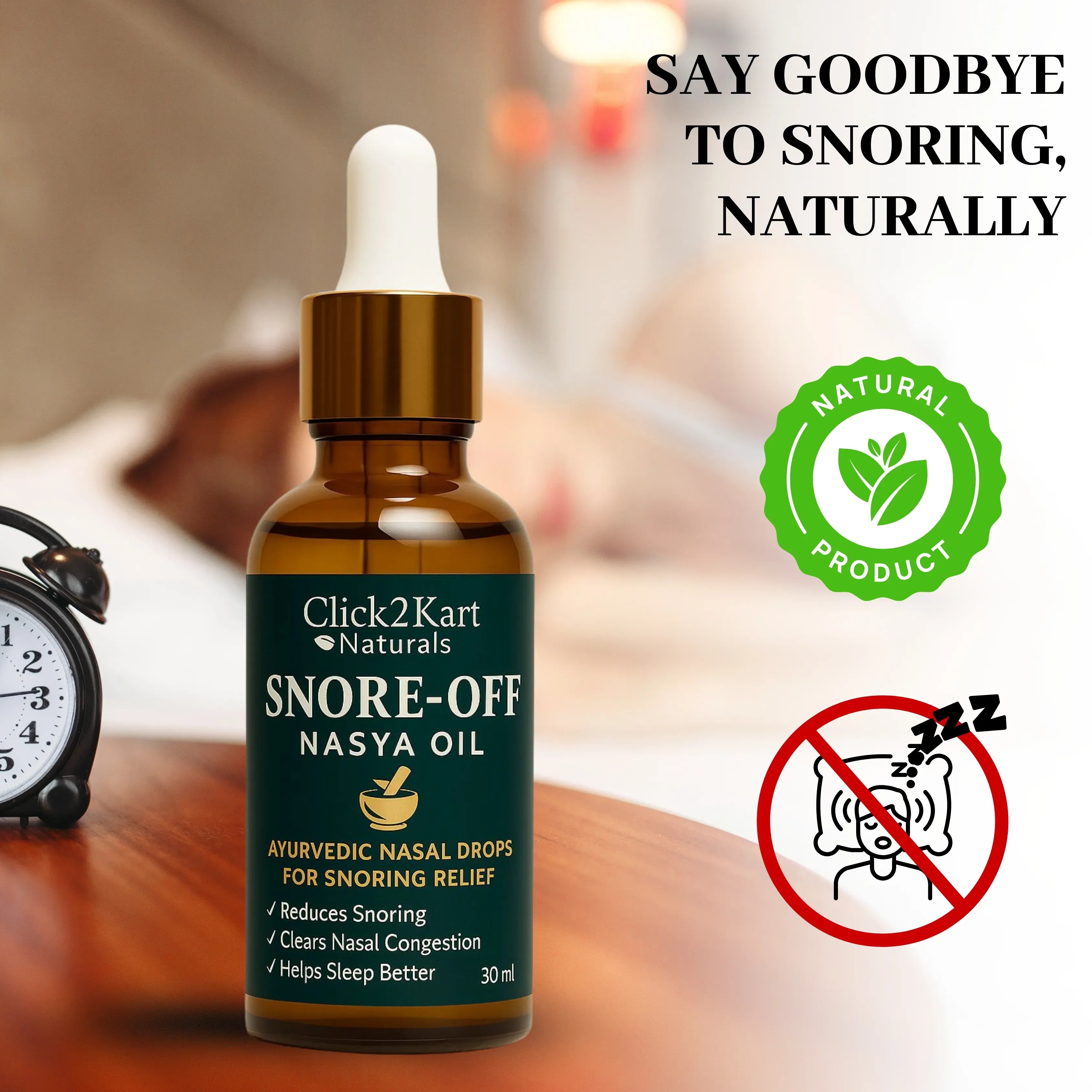 Snoring Drops 30ml – Natural Relief for Peaceful Sleep - Dreamzhub