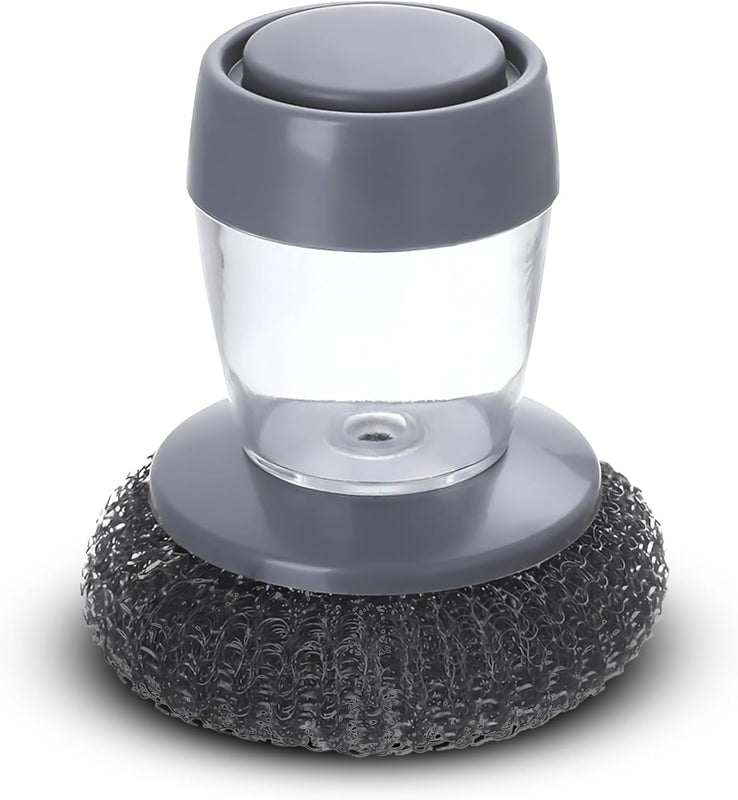 Soap Dispensing Palm Brush | Compact Kitchen Scrubber for Easy Cleaning - Dreamzhub
