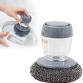 Soap Dispensing Palm Brush | Compact Kitchen Scrubber for Easy Cleaning - Dreamzhub