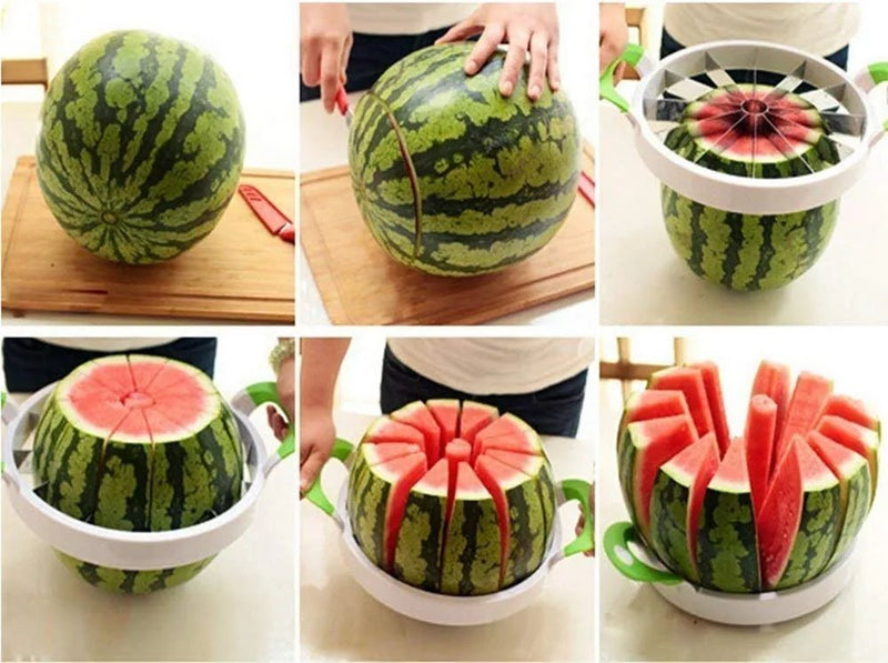 Stainless Steel Fruit & Watermelon Slicer Cutter – Easy, Mess - Free Precision Cutting - Dreamzhub