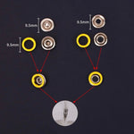 Stainless Steel Snap Fasteners Kit with Hand Press Tool | Thickened Metal Five - Claw Buckle Set for DIY Sewing, Leather Craft, Jackets & Clothing Repairs - Dreamzhub