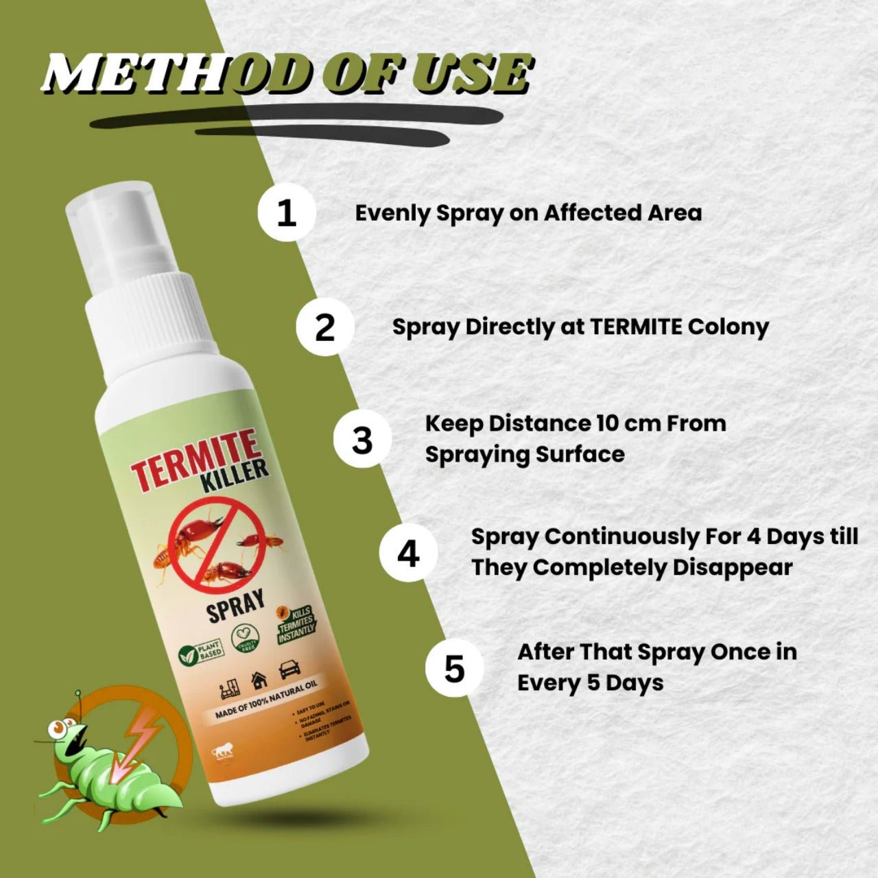 Termite Killer Spray – Powerful Protection for Wood, Walls & Furniture - Dreamzhub