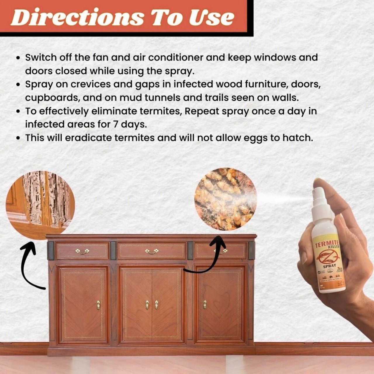 Termite Killer Spray – Powerful Protection for Wood, Walls & Furniture - Dreamzhub