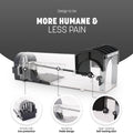 Transparent Automatic Lock Rat Trap Cage – Humane & Reusable Rodent Catcher for Home & Garden - Dreamzhub