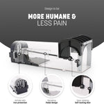Transparent Automatic Lock Rat Trap Cage – Humane & Reusable Rodent Catcher for Home & Garden - Dreamzhub